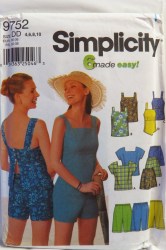 9752 6 EZ SUMMER SS/ STRAPPY TOPS, SHORTS LENGTHS PATTERN 4-10